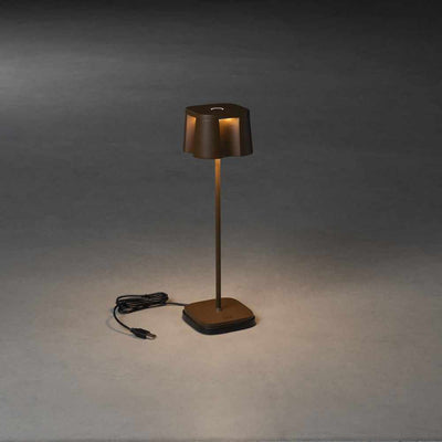 x3 Malibu Re-chargeable Table Lamps Rust - NEST & FLOWERS