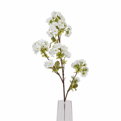 PLANTS - X3 Tall White Blossom Stem