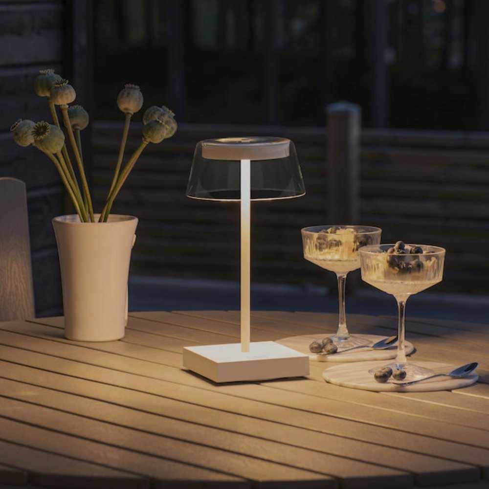 X4 Tourmaline Re-chargeable Table Lamps White