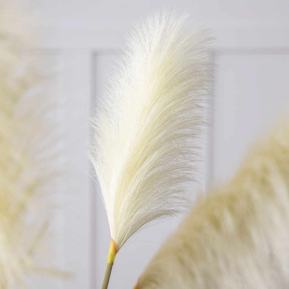 PLANTS - X5 Soft Feather Stem Ivory