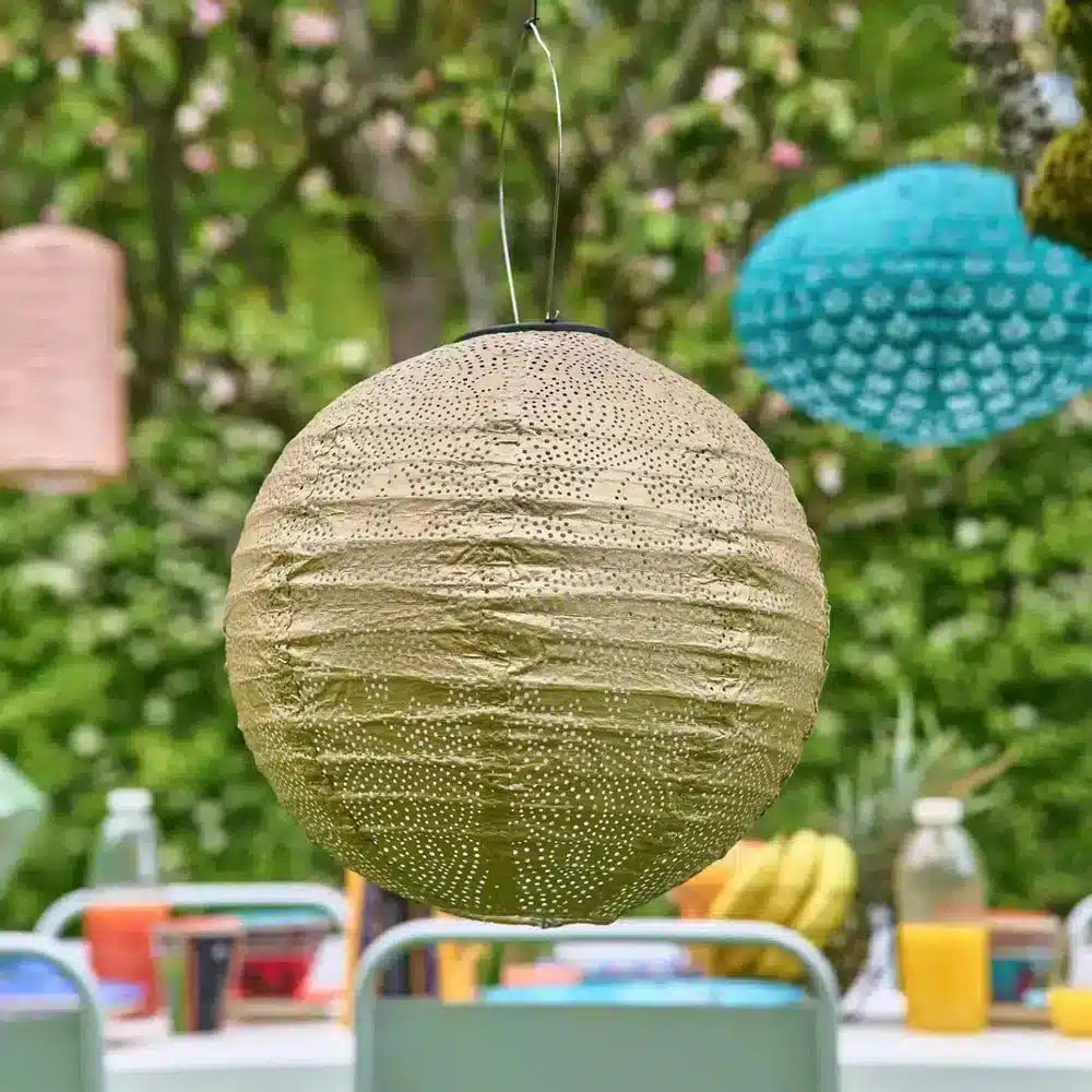 x5 Solar Lanterns NEST FLOWERS