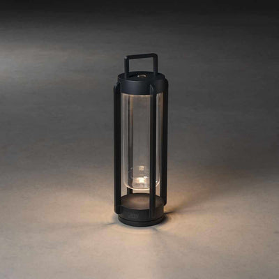 x6 Broad Re-chargeable Lanterns Black - NEST & FLOWERS