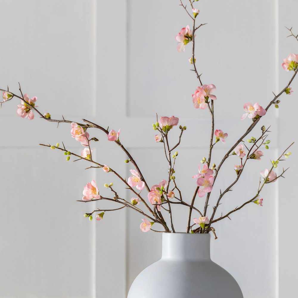 PLANTS - X6 Cherry Blossom Stem Pink