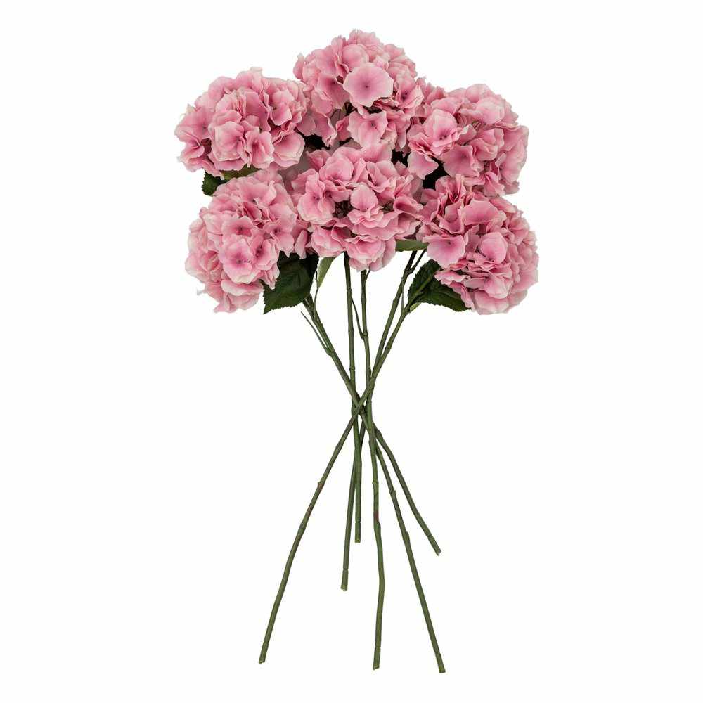 PLANTS - X6 Hydrangea Stems Pink Large