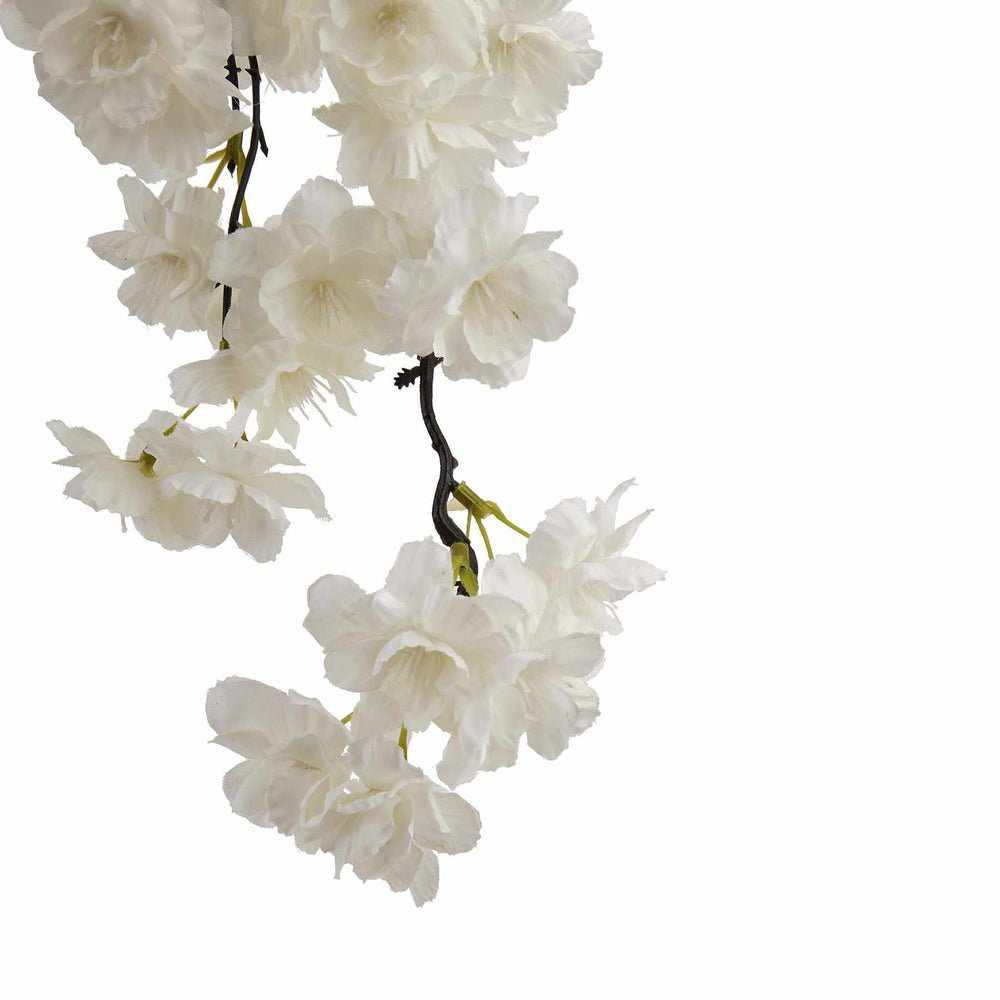 PLANTS - X6 Large White Cherry Blossom Stem