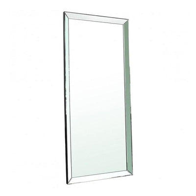 Edged Leaner Mirror Silver