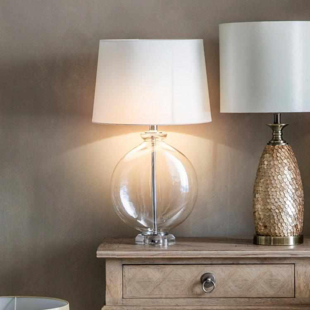 Fleming Table Lamp Silver