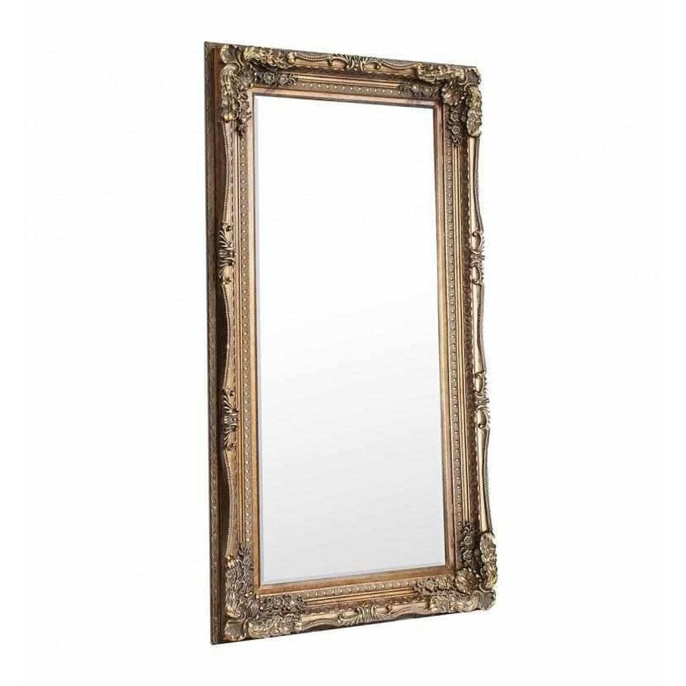 Louis Carved Leaner Mirror Gold