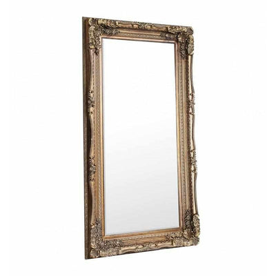 Louis Carved Leaner Mirror Gold