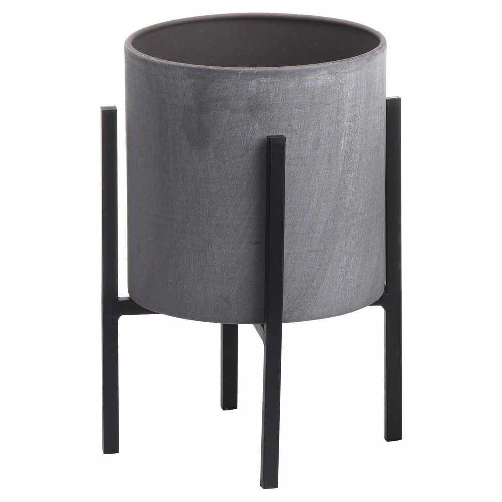 Set Of Two Cylindrical Table Top Planters